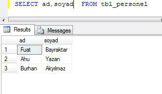 Sql Server Select